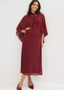 bonprix bonprix Vestido de noche Rojo rubí Discount