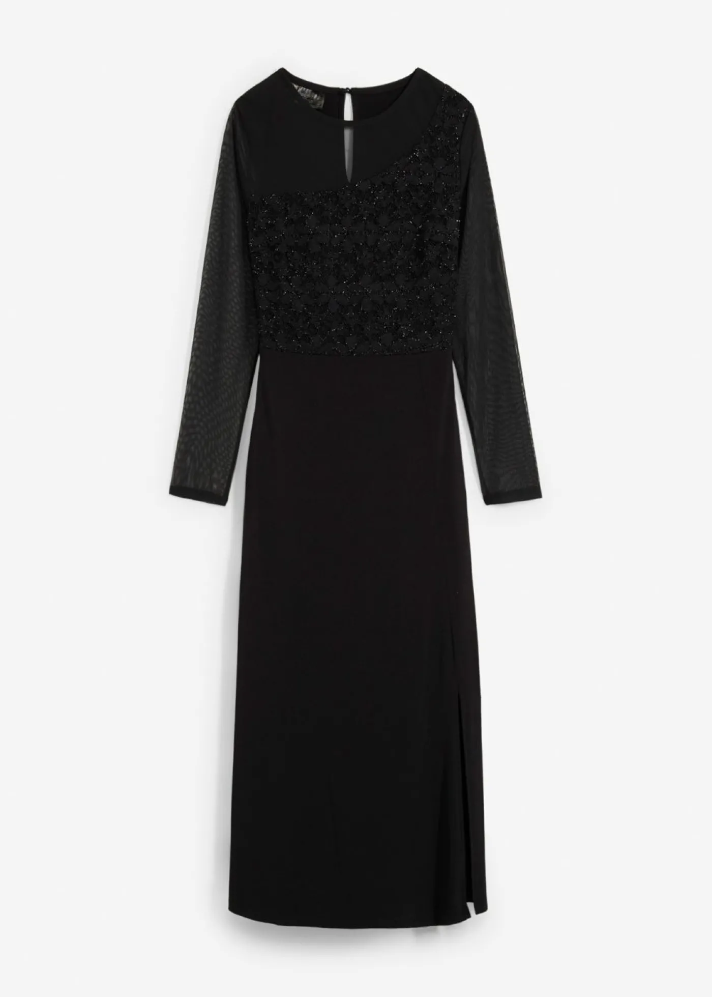 bonprix bonprix Vestido de noche con encaje Negro New