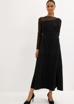 bonprix bonprix Vestido de noche con encaje Negro New