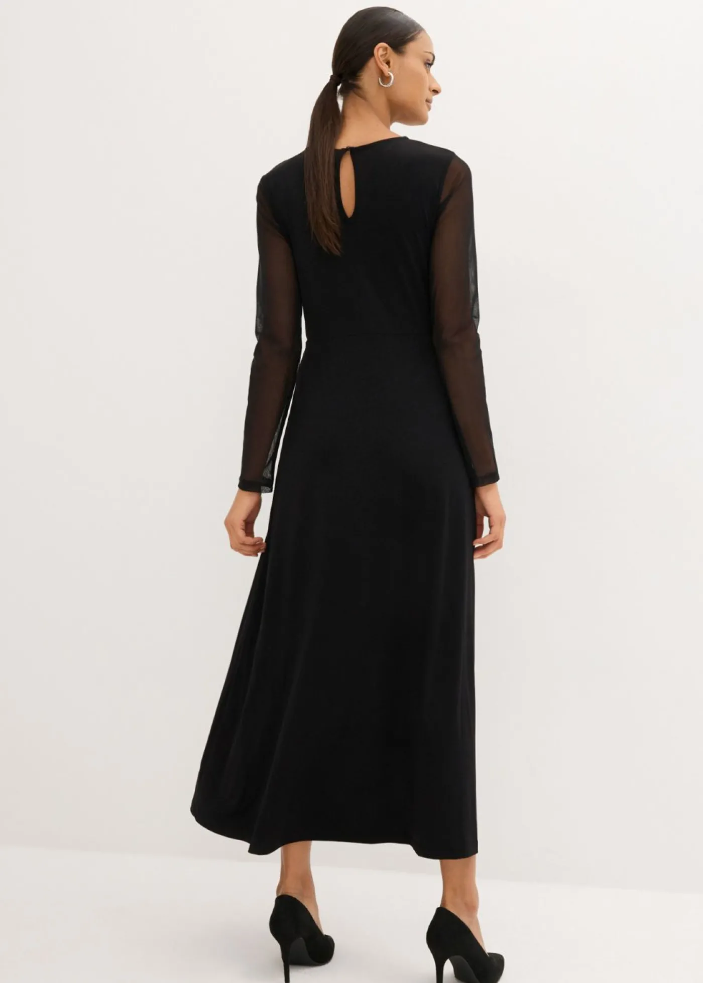 bonprix bonprix Vestido de noche con encaje Negro New