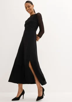 bonprix bonprix Vestido de noche con encaje Negro New