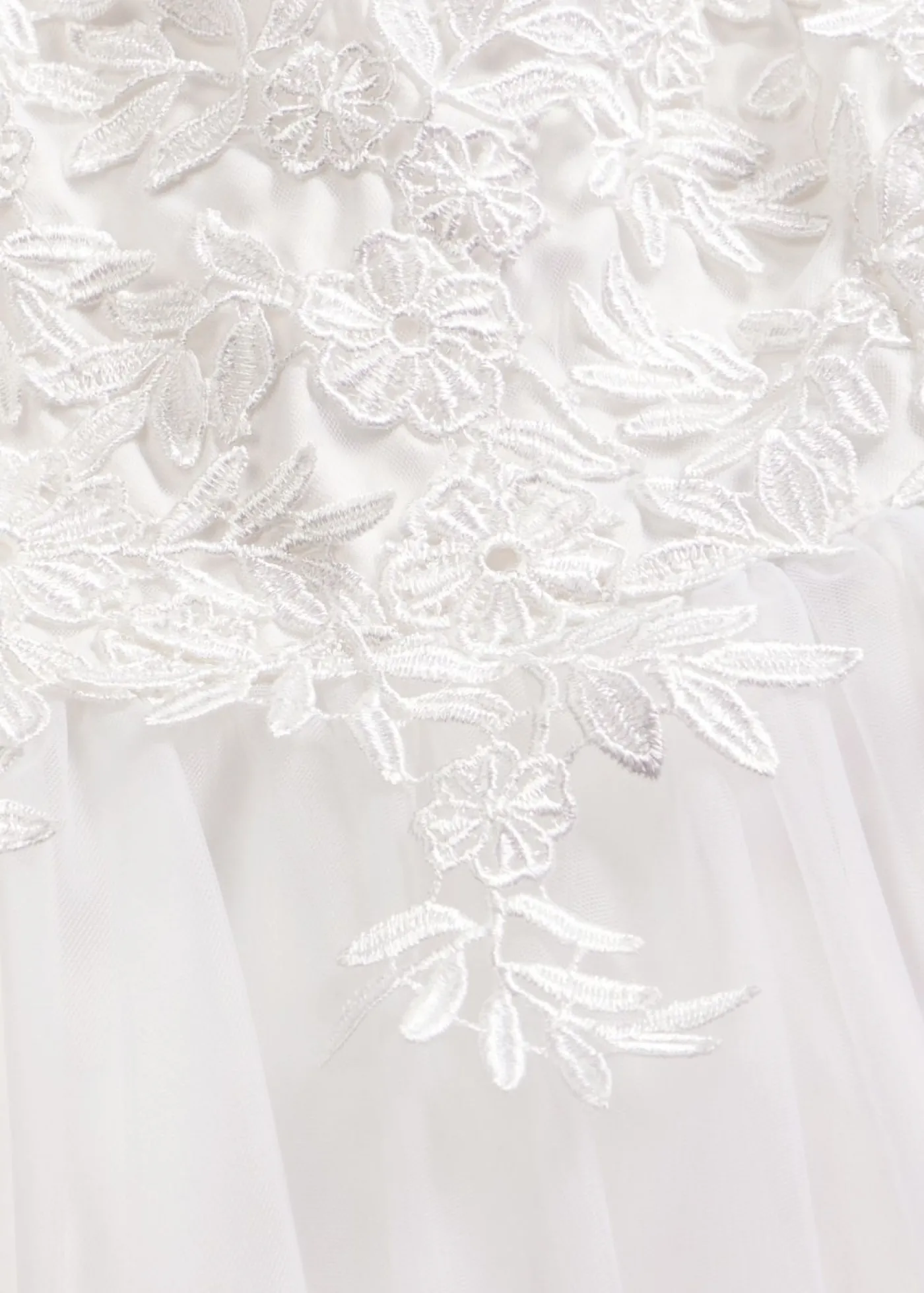 bonprix bonprix Vestido de novia de tul con encaje Blanco lana Online
