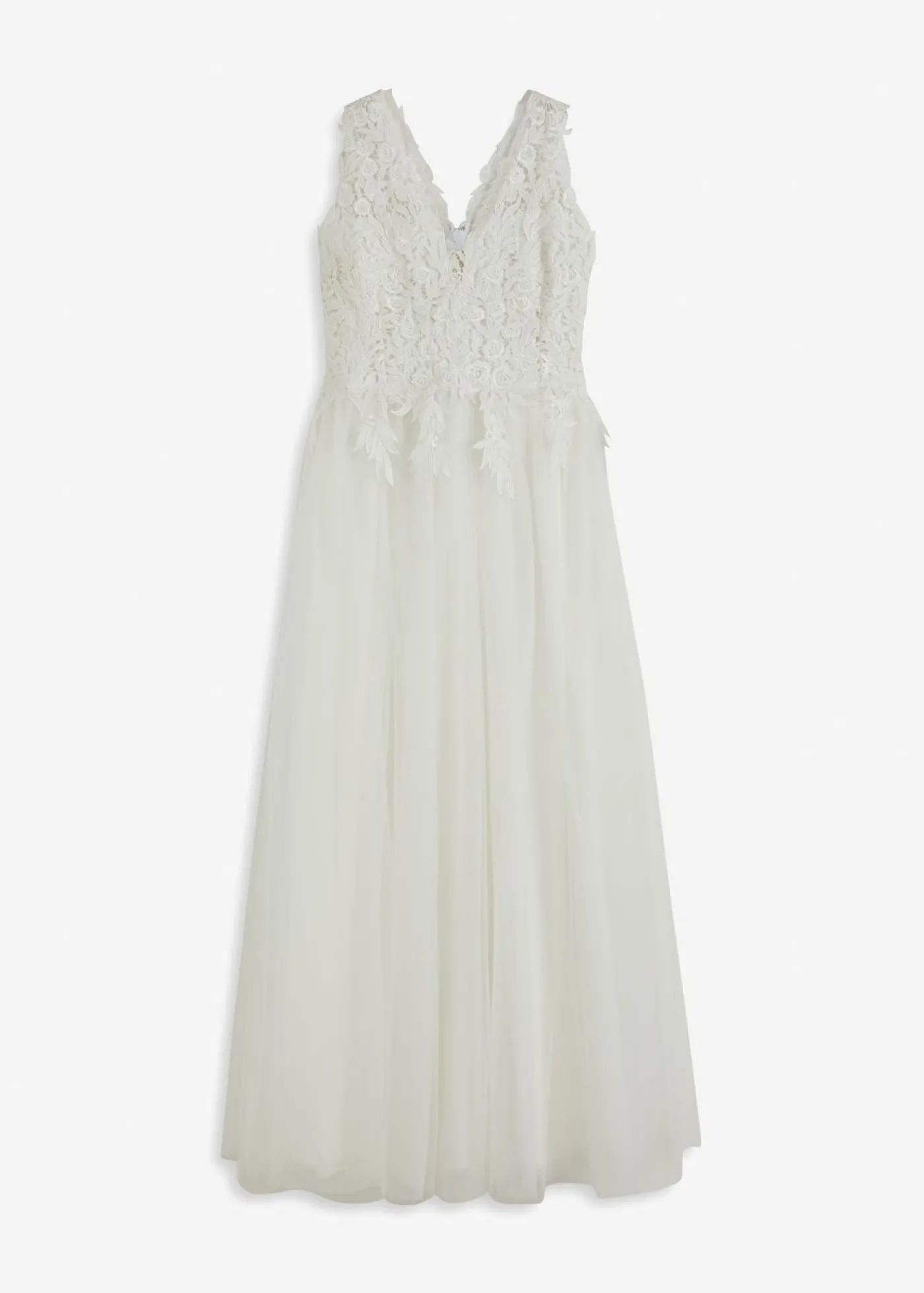 bonprix bonprix Vestido de novia de tul y encaje Blanco lana Sale
