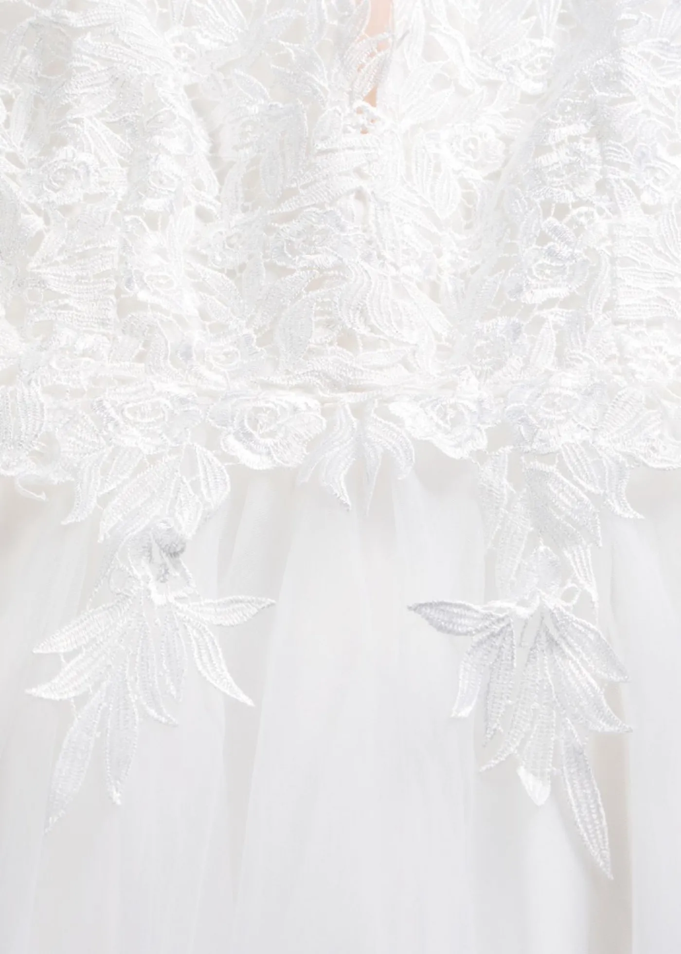 bonprix bonprix Vestido de novia de tul y encaje Blanco lana Sale