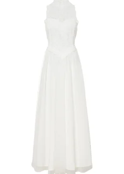 bonprix bonprix Vestido de novia de tul y encaje Blanco