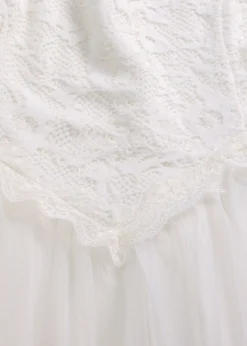 bonprix bonprix Vestido de novia de tul y encaje Blanco