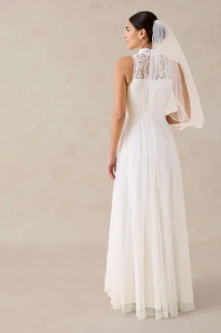 bonprix bonprix Vestido de novia de tul y encaje Blanco