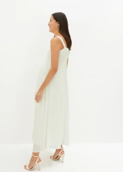 bonprix bonprix Vestido de novia premamá con encaje Blanco lana Clearance