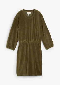 bonprix bonprix Vestido de pana Verde oliva oscuro Sale