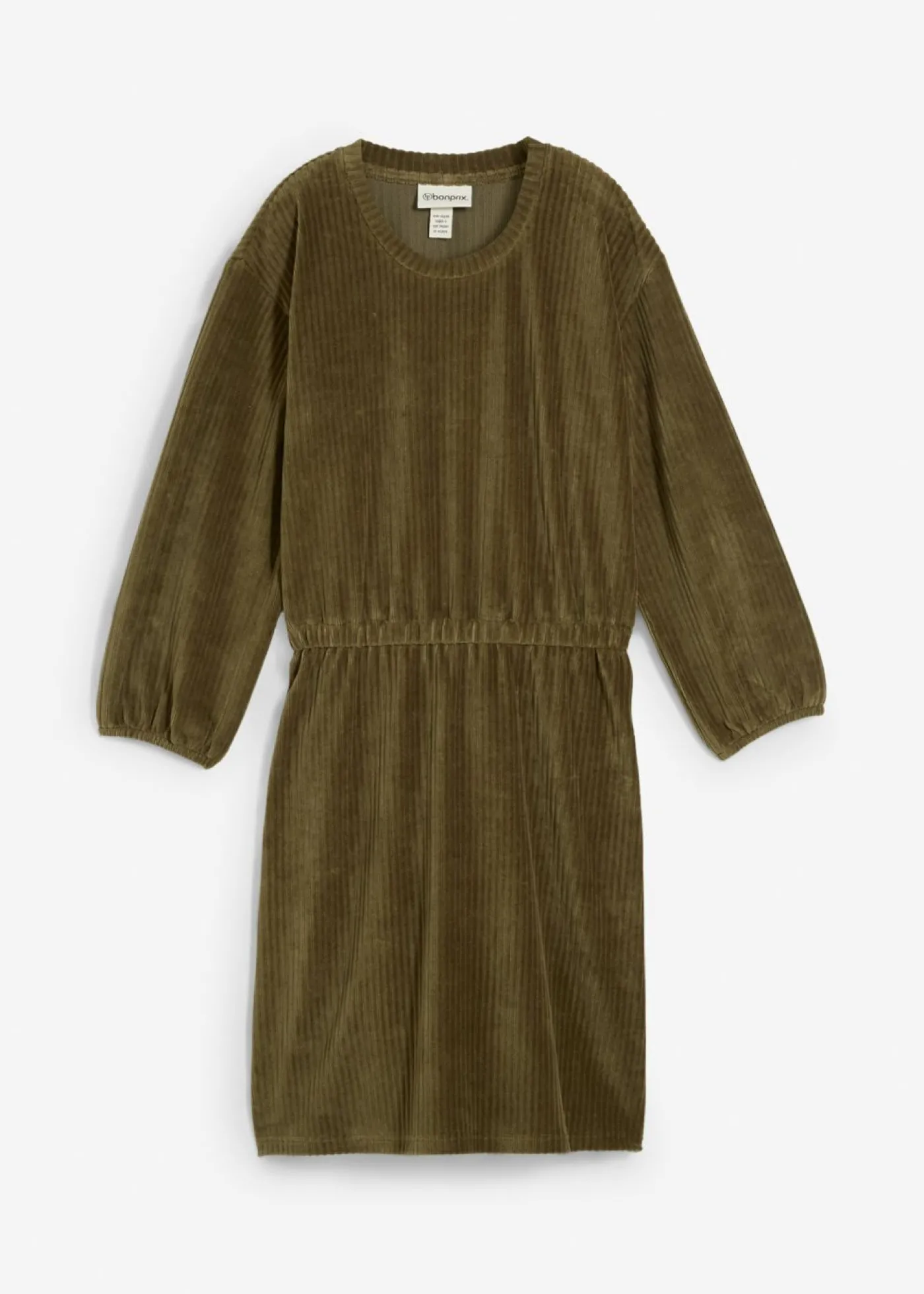 bonprix bonprix Vestido de pana Verde oliva oscuro Sale