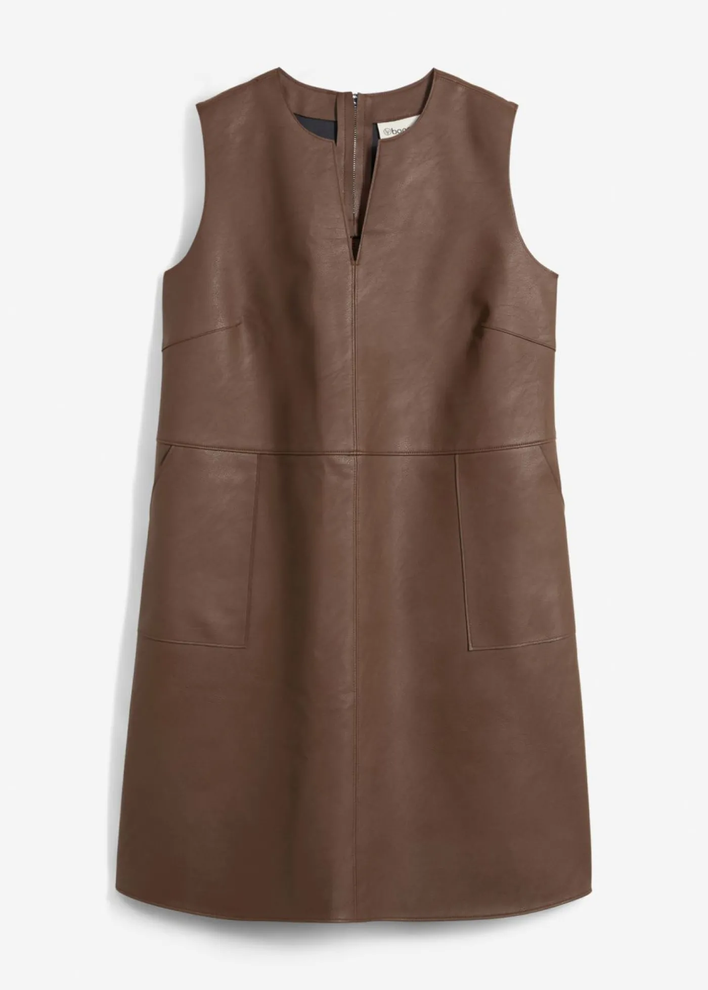 bonprix bonprix Vestido de piel sintética marrón Best