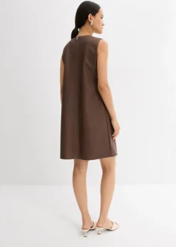 bonprix bonprix Vestido de piel sintética marrón Best