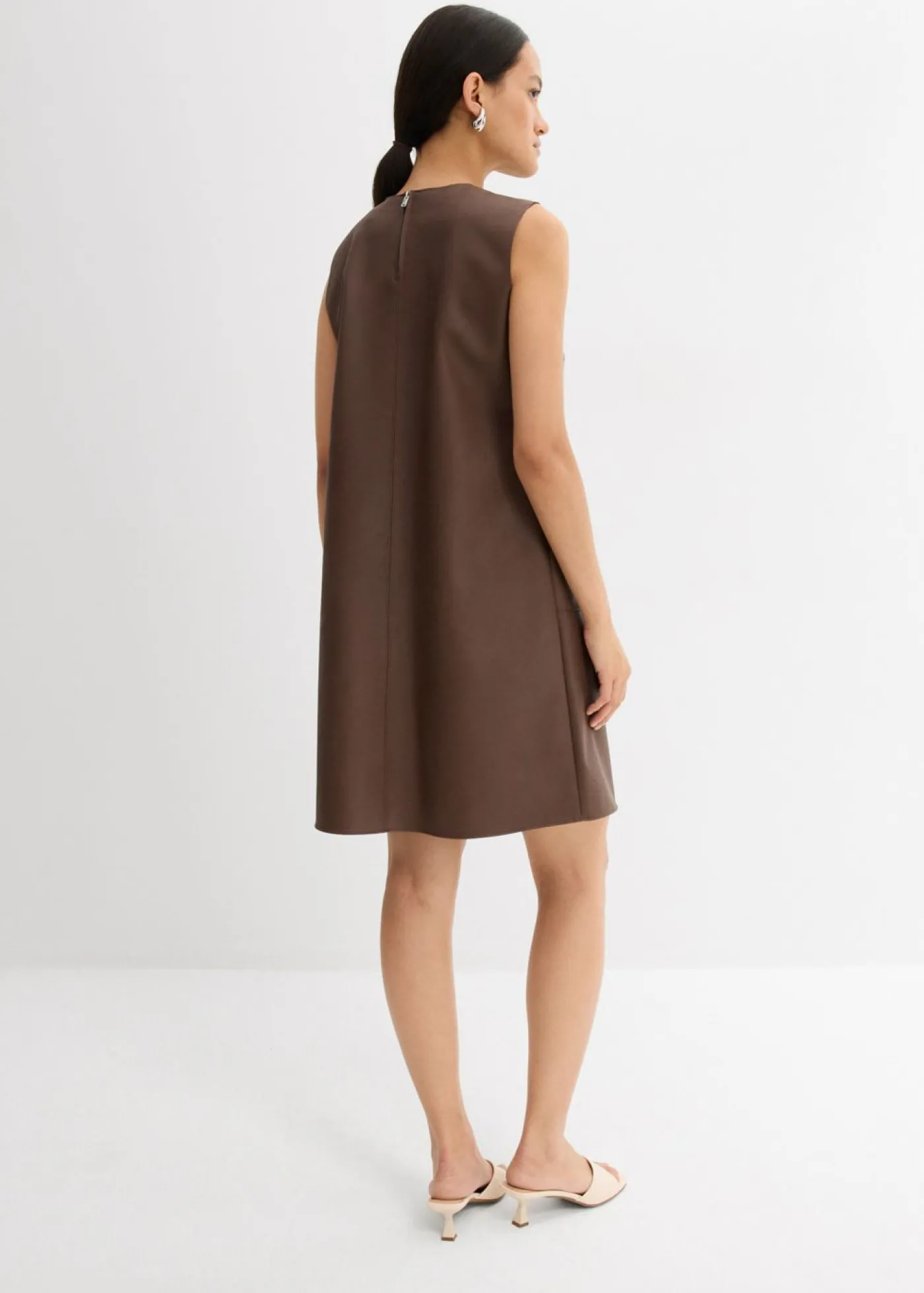 bonprix bonprix Vestido de piel sintética marrón Best