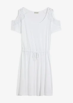 bonprix bonprix Vestido de playa transparente Blanco Hot