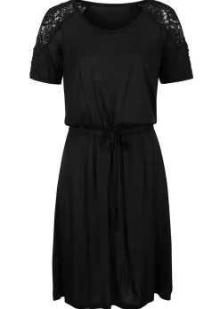 bonprix bonprix Vestido de playa transparente Negro Clearance