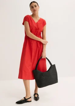 bonprix bonprix Vestido de popelín de algodón fresa Clearance