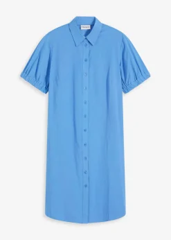 bonprix bonprix Vestido de popelín de muselina azul provenzal New