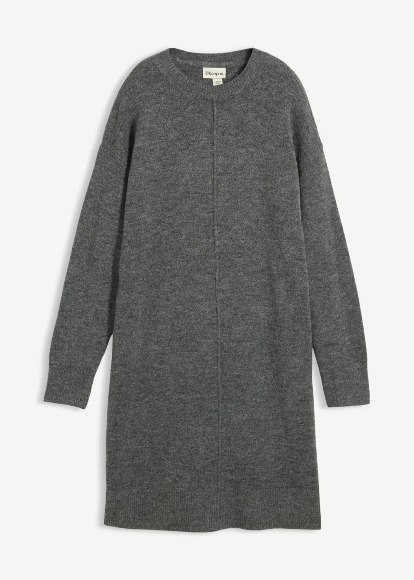 bonprix bonprix Vestido de punto Antracita jaspeado Sale