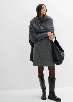 bonprix bonprix Vestido de punto Antracita jaspeado Sale