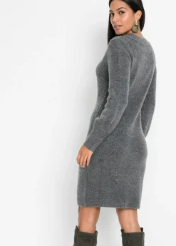 bonprix bonprix Vestido de punto Antracita jaspeado Hot