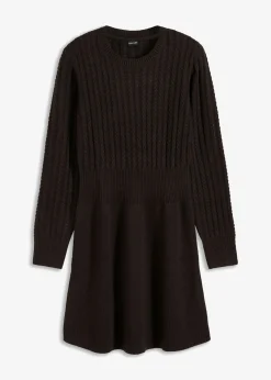 bonprix bonprix Vestido de punto Negro Hot