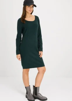bonprix bonprix Vestido de punto Verde intenso Sale