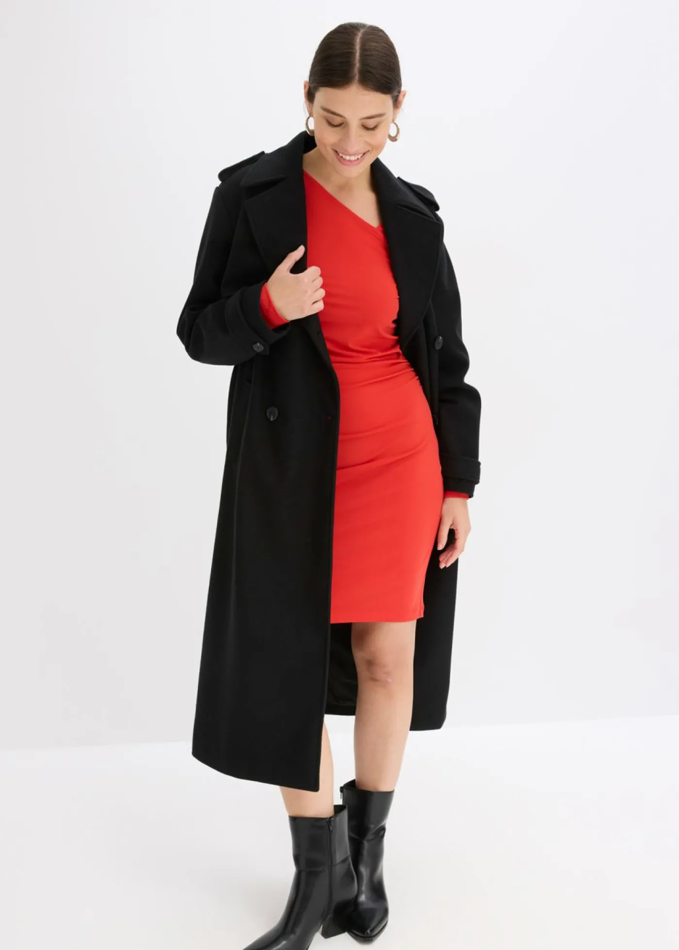 bonprix bonprix Vestido de punto Rojo Online