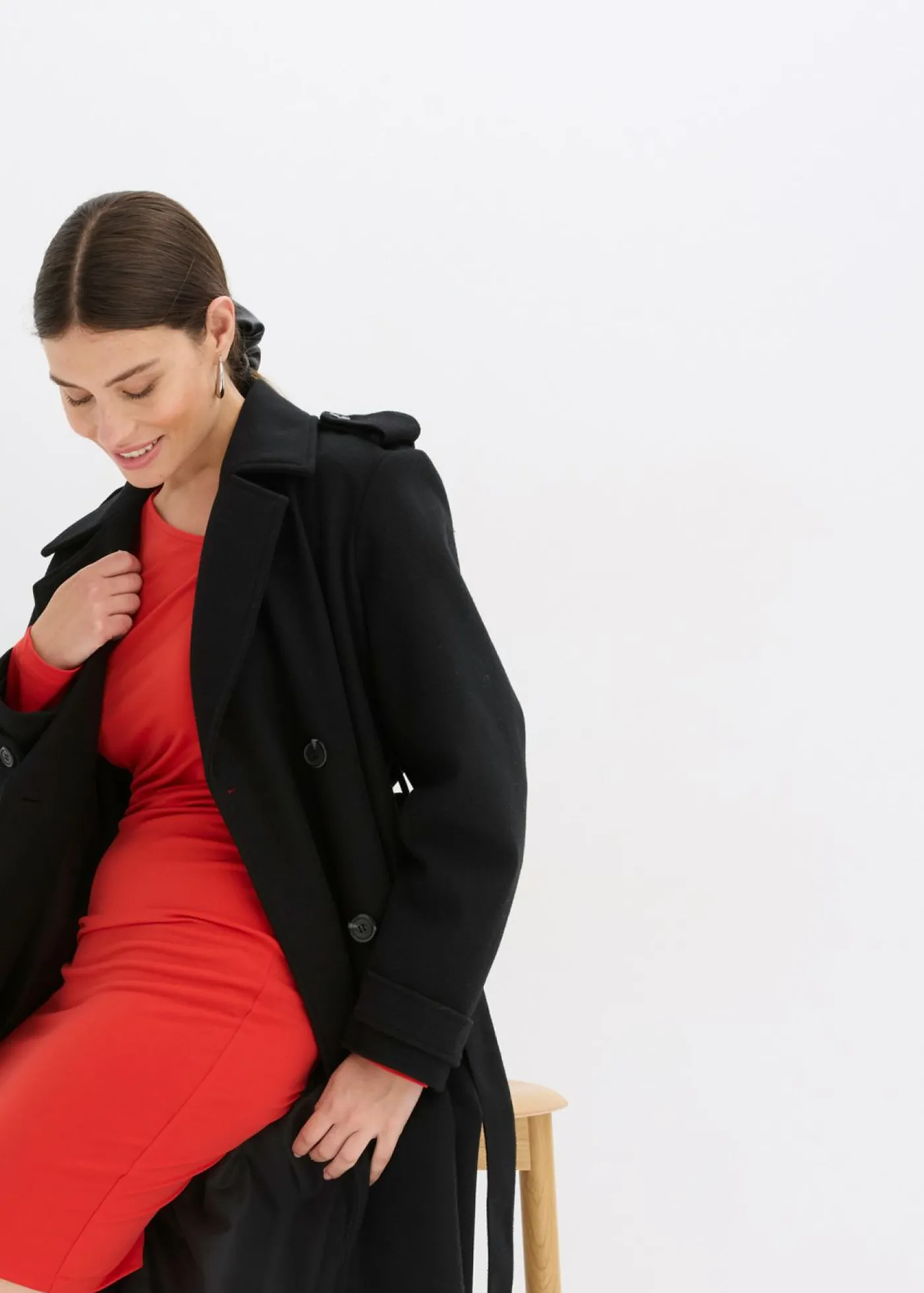 bonprix bonprix Vestido de punto Rojo Online
