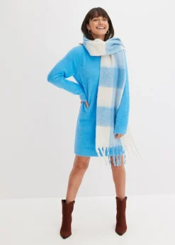 bonprix bonprix Vestido de punto azul brillante Clearance