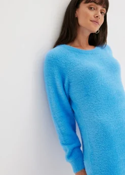 bonprix bonprix Vestido de punto azul brillante Clearance