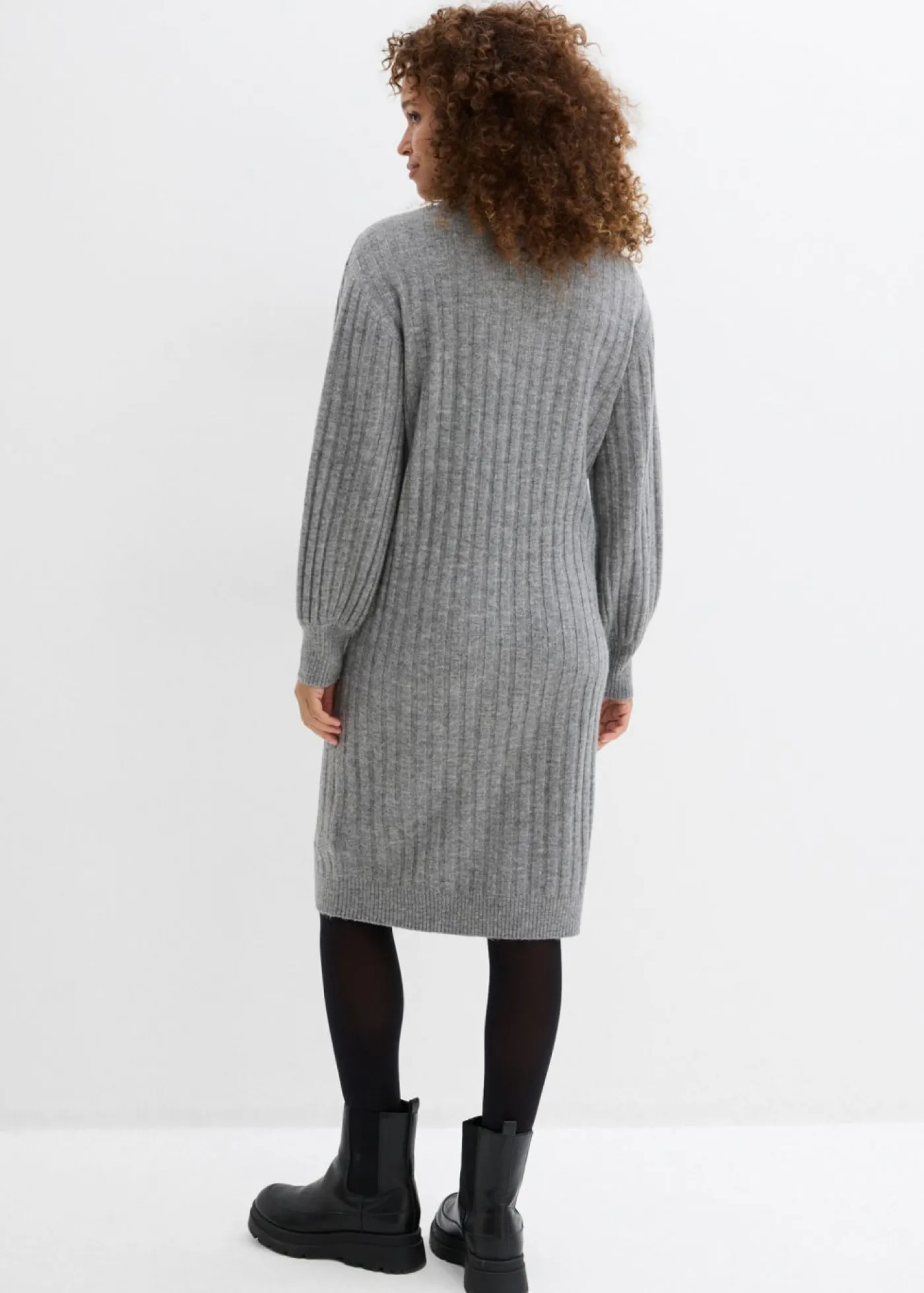 bonprix bonprix Vestido de punto Gris jaspeado Hot
