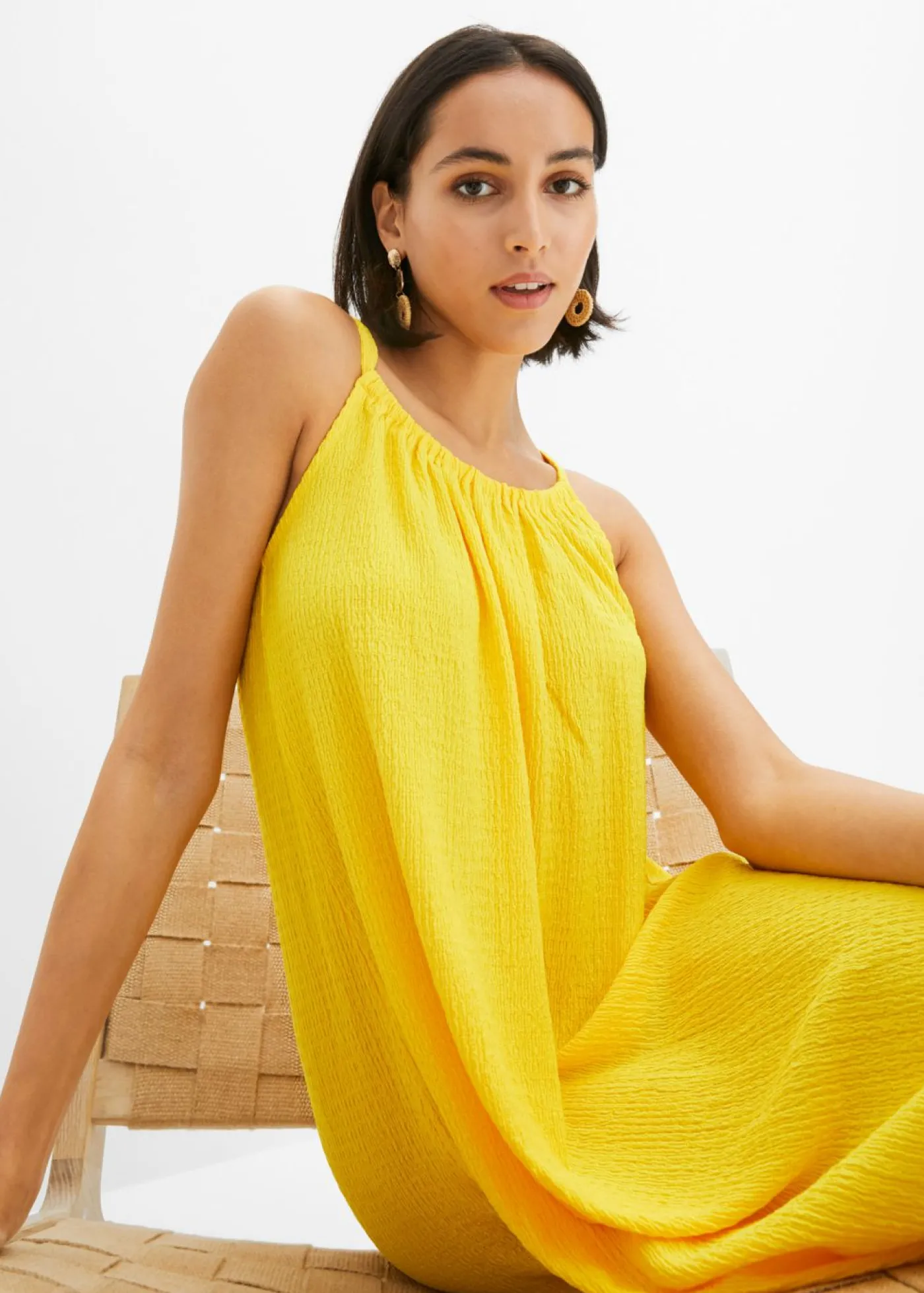 bonprix bonprix Vestido de punto Amarillo narciso Hot