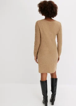 bonprix bonprix Vestido de punto Marrón claro Best