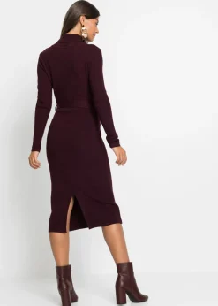 bonprix bonprix Vestido de punto rojo burdeos Hot