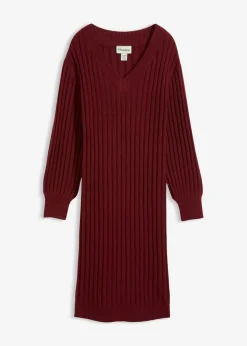 bonprix bonprix Vestido de punto Rojo rubí