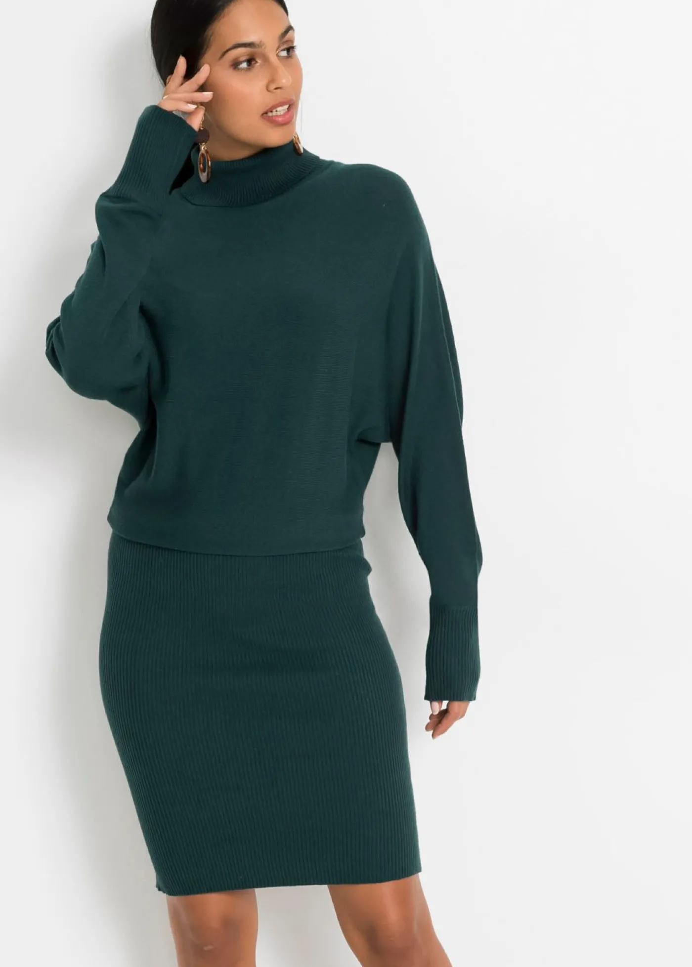 bonprix bonprix Vestido de punto Verde petróleo Hot