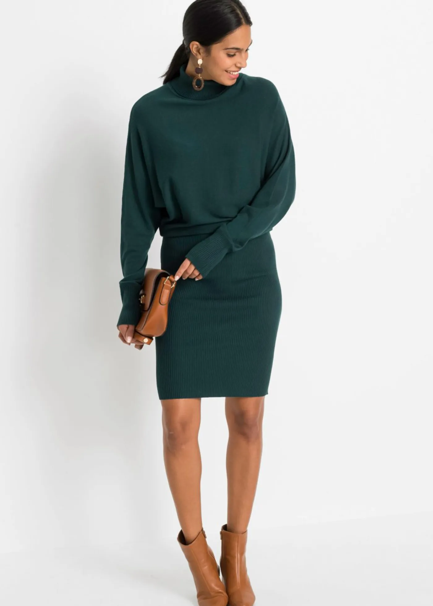 bonprix bonprix Vestido de punto Verde petróleo Hot