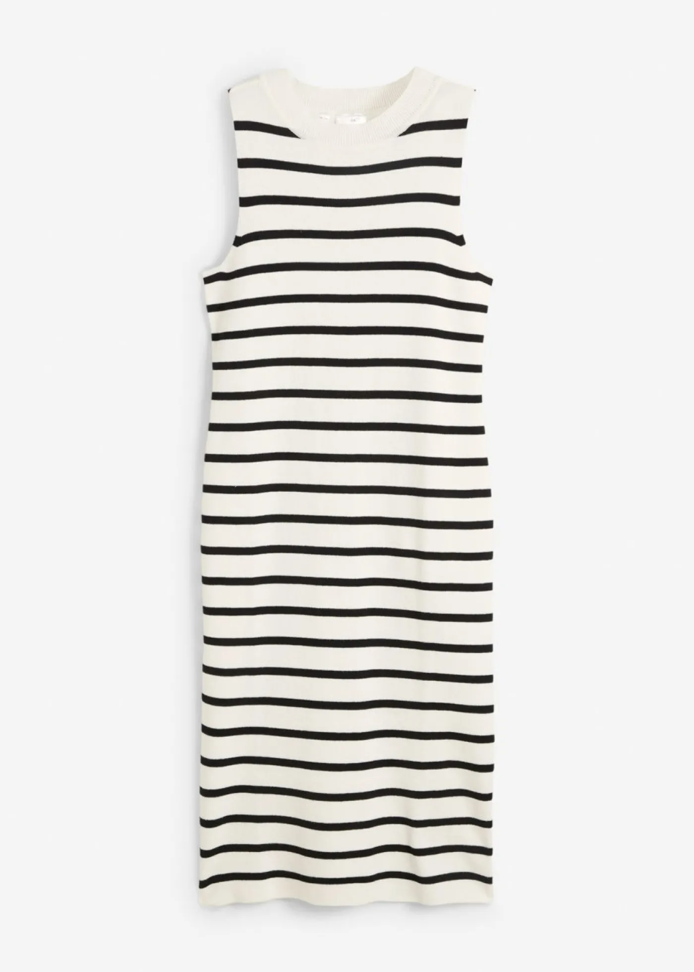 bonprix bonprix Vestido de punto blanco lana-negro con rayas Best