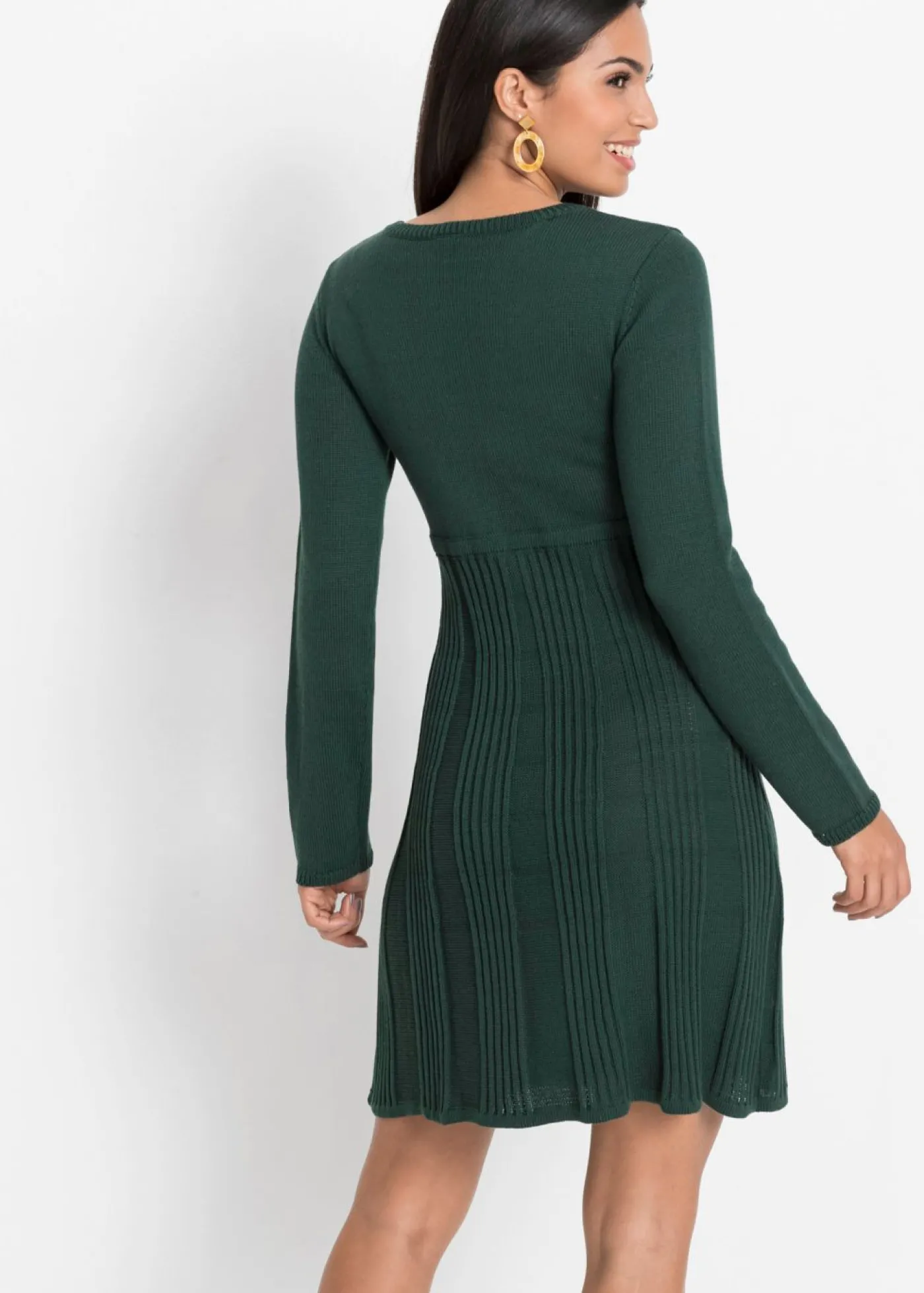 bonprix bonprix Vestido de punto Verde intenso Sale