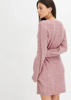 bonprix bonprix Vestido de punto rosa pálido moteado Outlet
