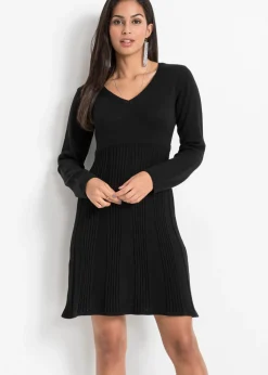 bonprix bonprix Vestido de punto Negro Hot