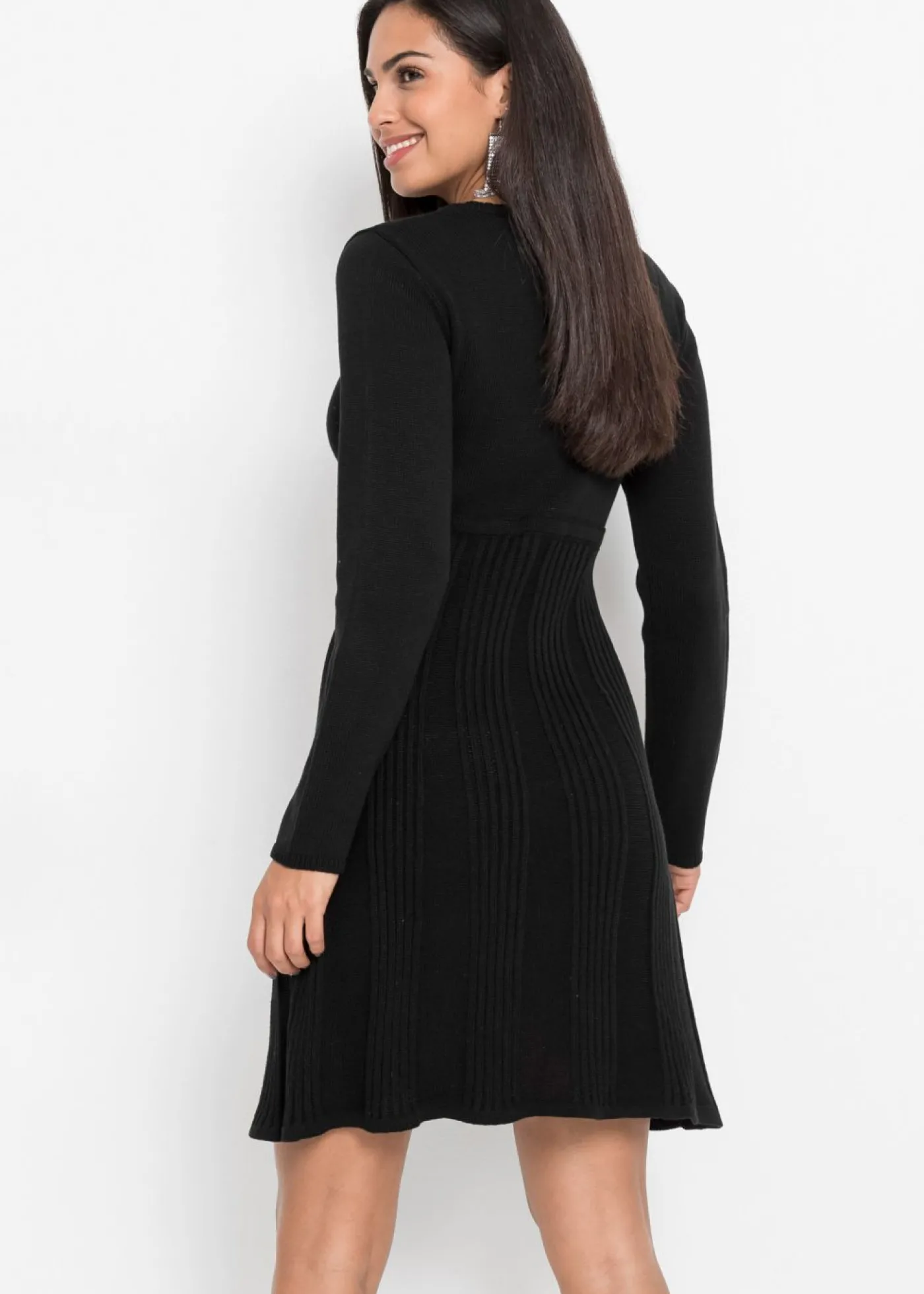 bonprix bonprix Vestido de punto Negro Hot