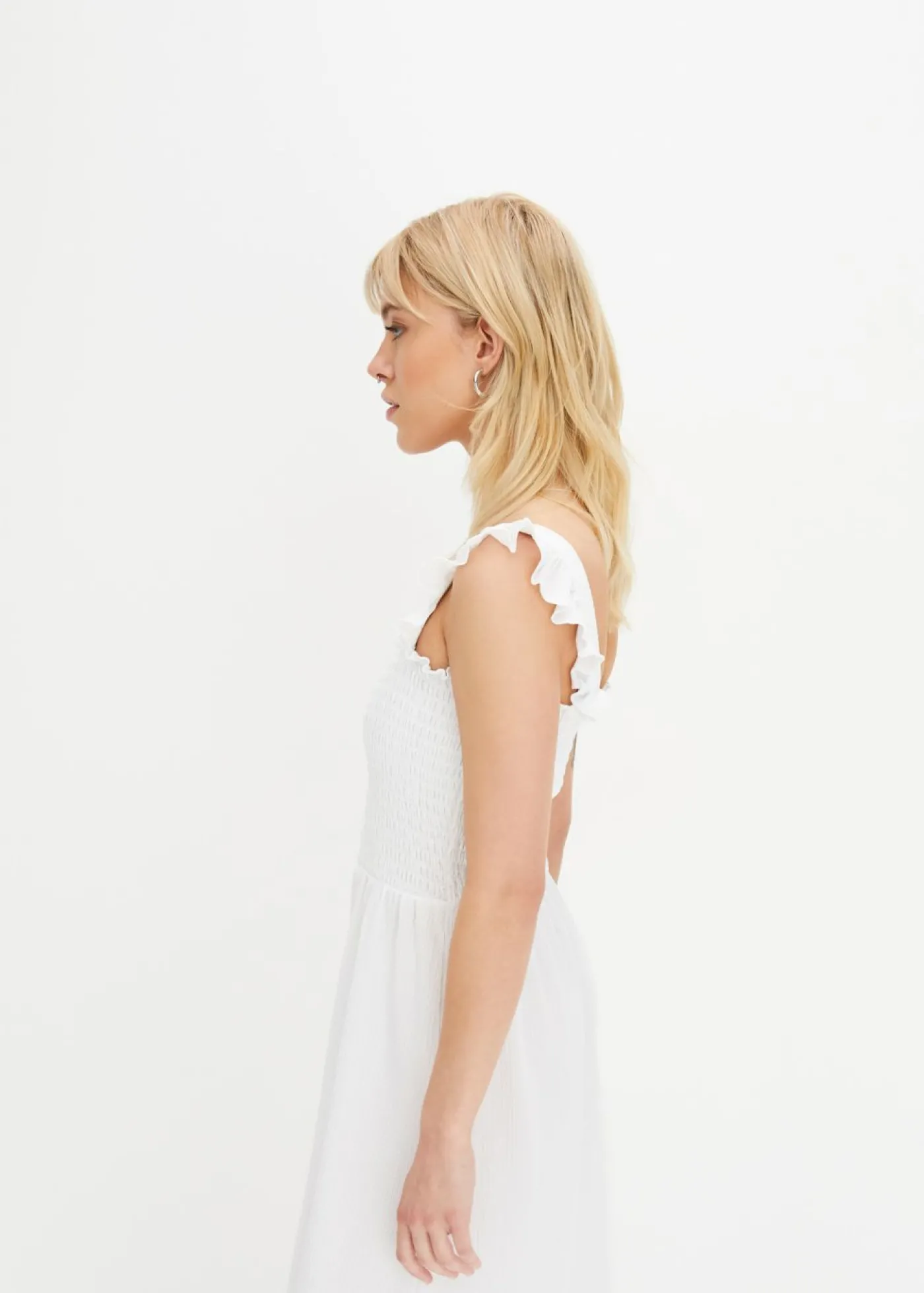 bonprix bonprix Vestido de punto Blanco Sale