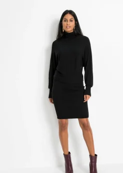 bonprix bonprix Vestido de punto Negro Discount