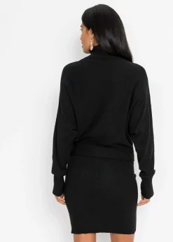 bonprix bonprix Vestido de punto Negro Discount