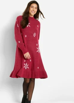 bonprix bonprix Vestido de punto Rojo Discount