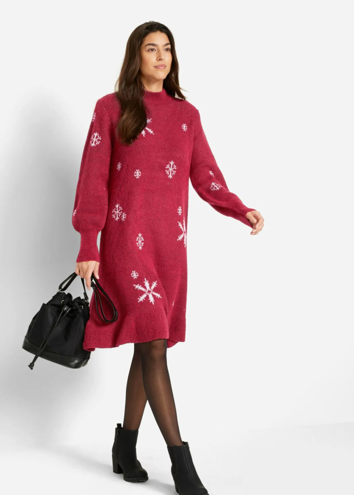 bonprix bonprix Vestido de punto Rojo Discount