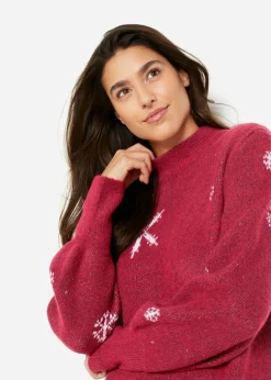 bonprix bonprix Vestido de punto Rojo Discount