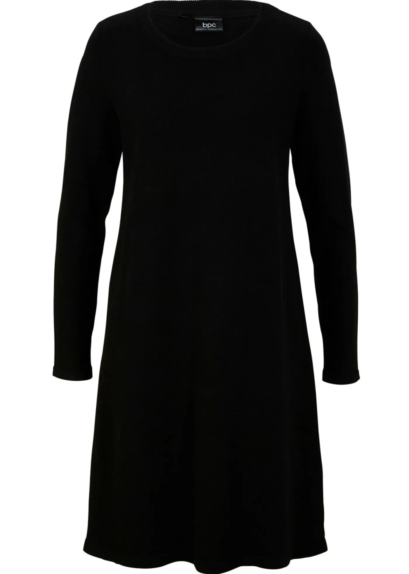 bonprix bonprix Vestido de punto con algodón reciclado Negro Best