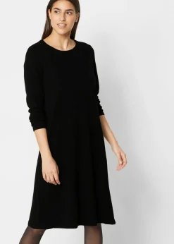 bonprix bonprix Vestido de punto con algodón reciclado Negro Best